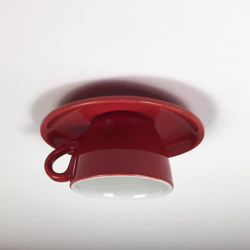 Morandi Coffee Cup Ceiling Fixture – Ceramic Design