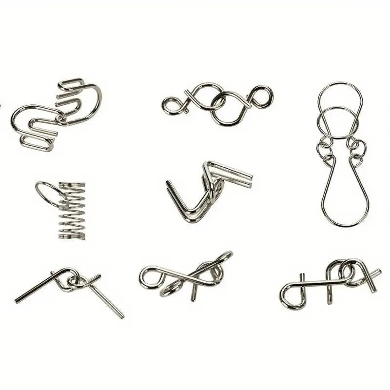 Mind Bender Metal Brain Teasers Set