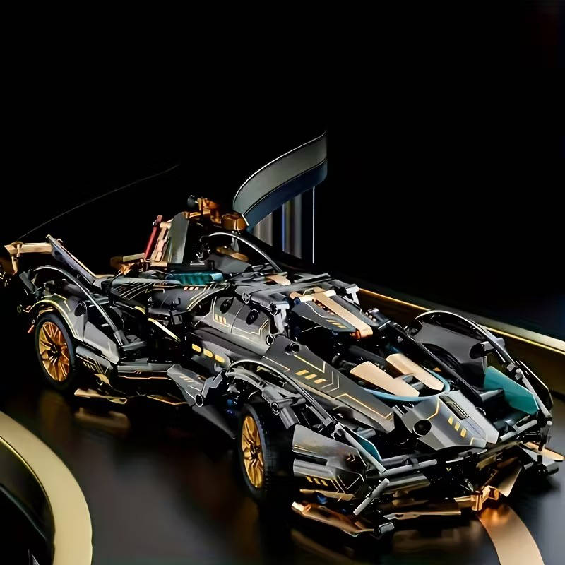 1690-Piece Supercar Model Construction Set