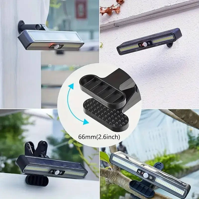 Set of 2 Solar-Powered Outdoor Security Lights