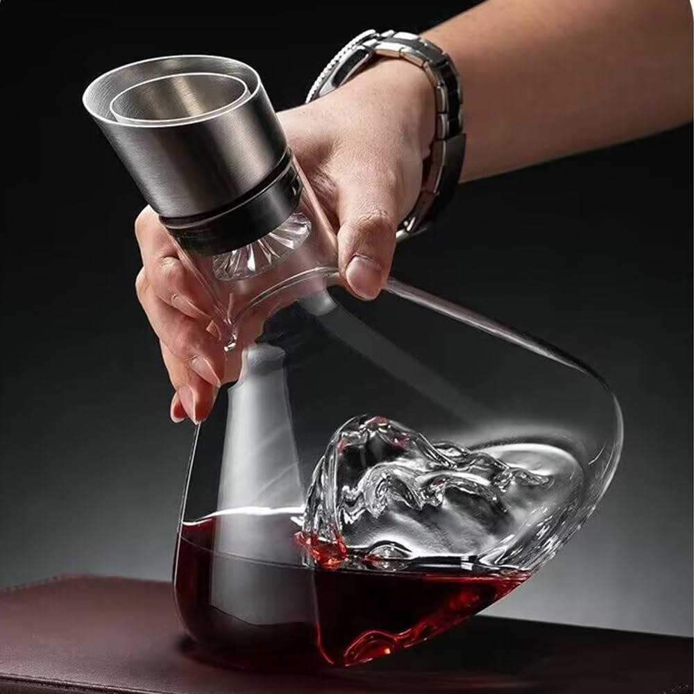 Elegant Crystal Wine Aerator Carafe for Perfect Pouring