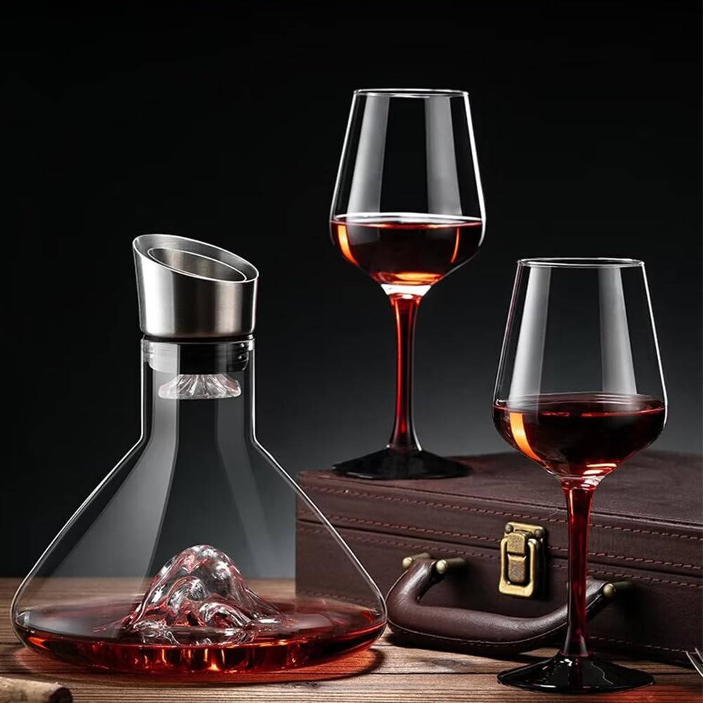 Elegant Crystal Wine Aerator Carafe for Perfect Pouring