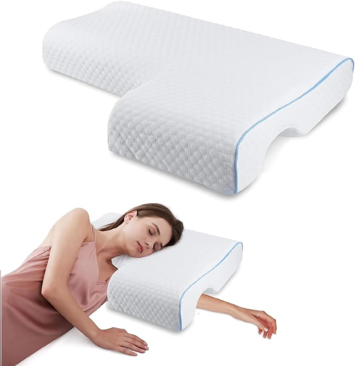 Cuddle Comfort Pillow with Arm Support for Couples