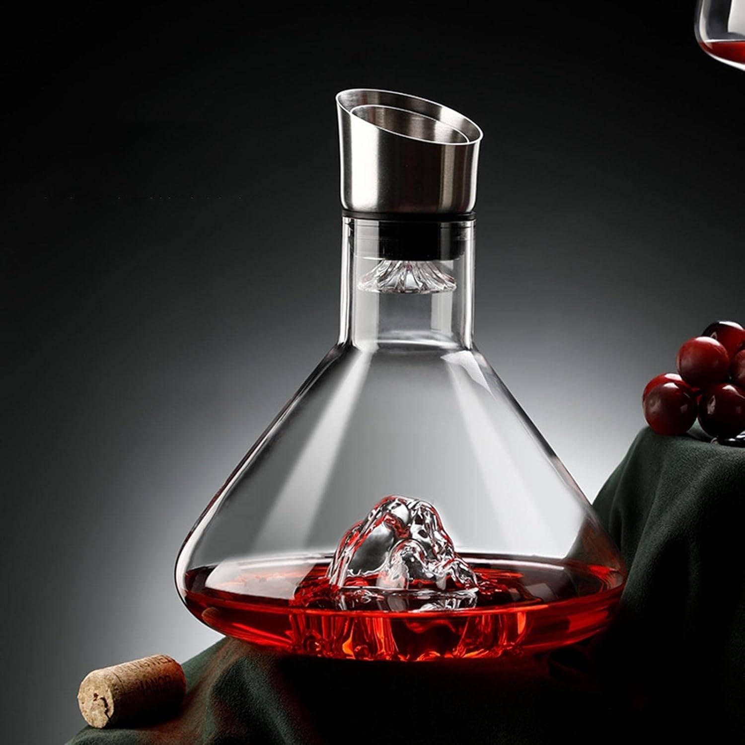 Elegant Crystal Wine Aerator Carafe for Perfect Pouring