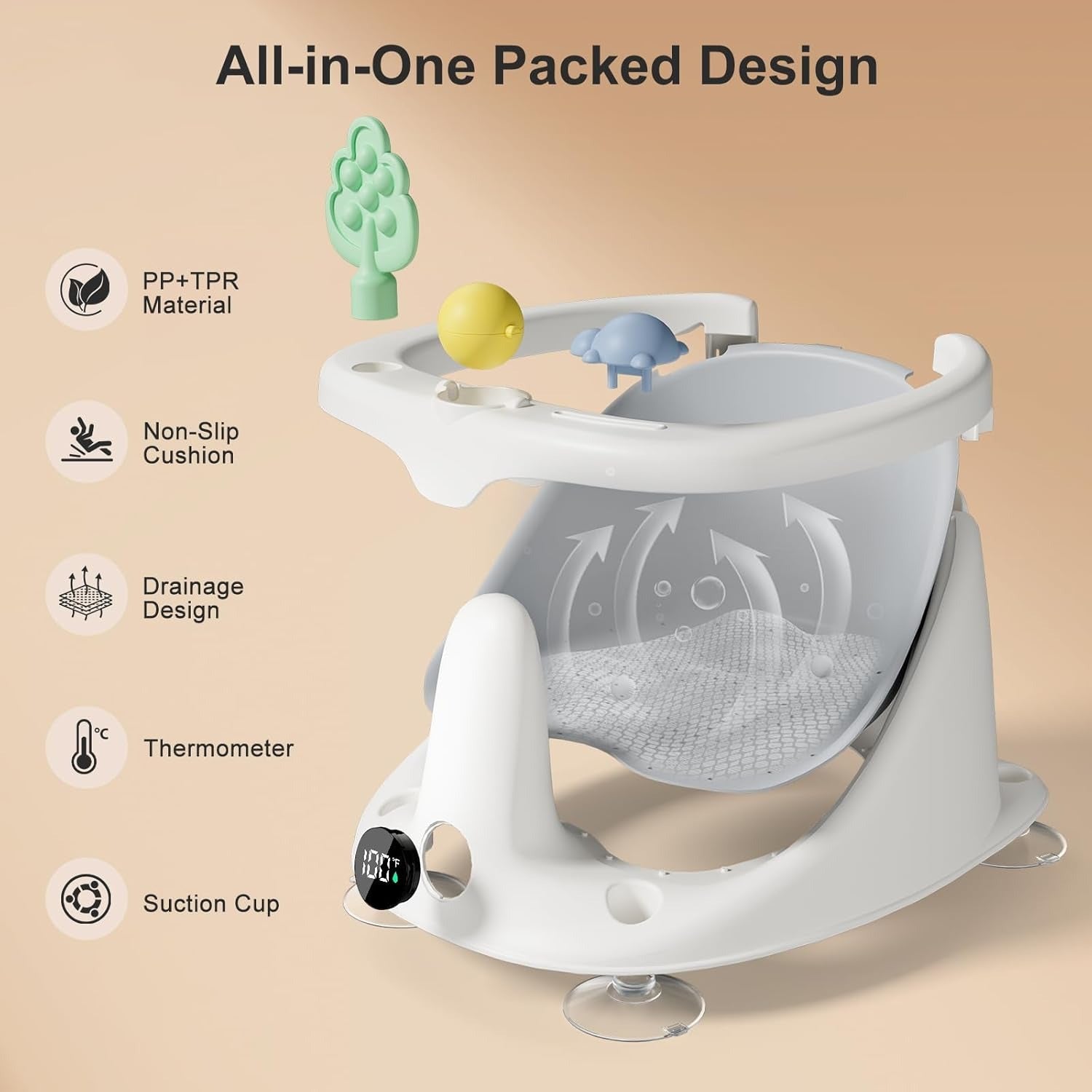 AquaNest Infant Bath Chair – Safe & Comfortable Bath Support