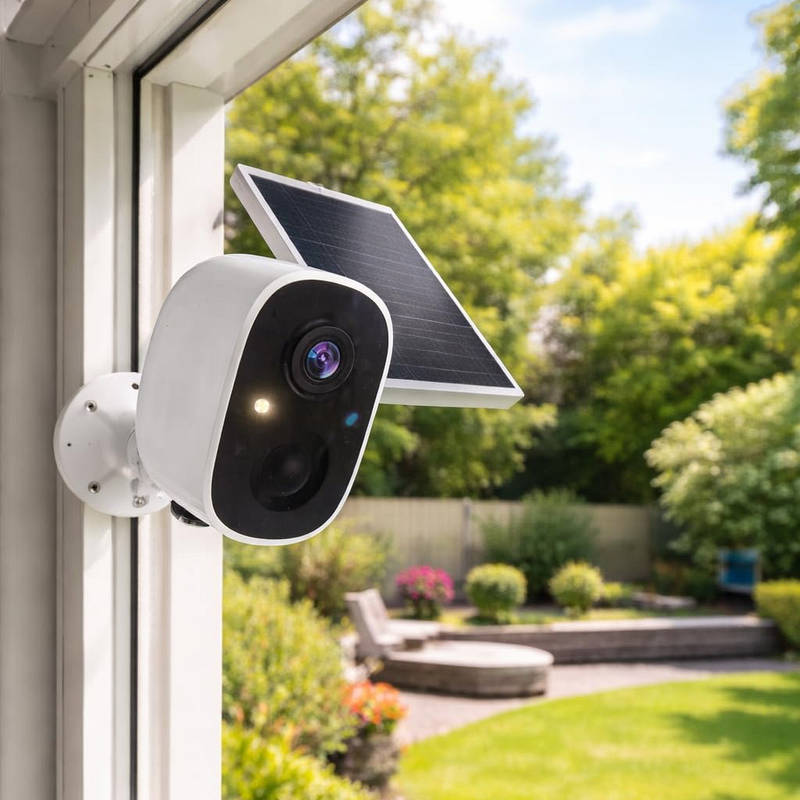 BrightGuard 2K Solar-Powered Outdoor Security Camera