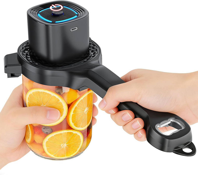 Effortless Lid Master – Rechargeable Adjustable Jar & Bottle Opener