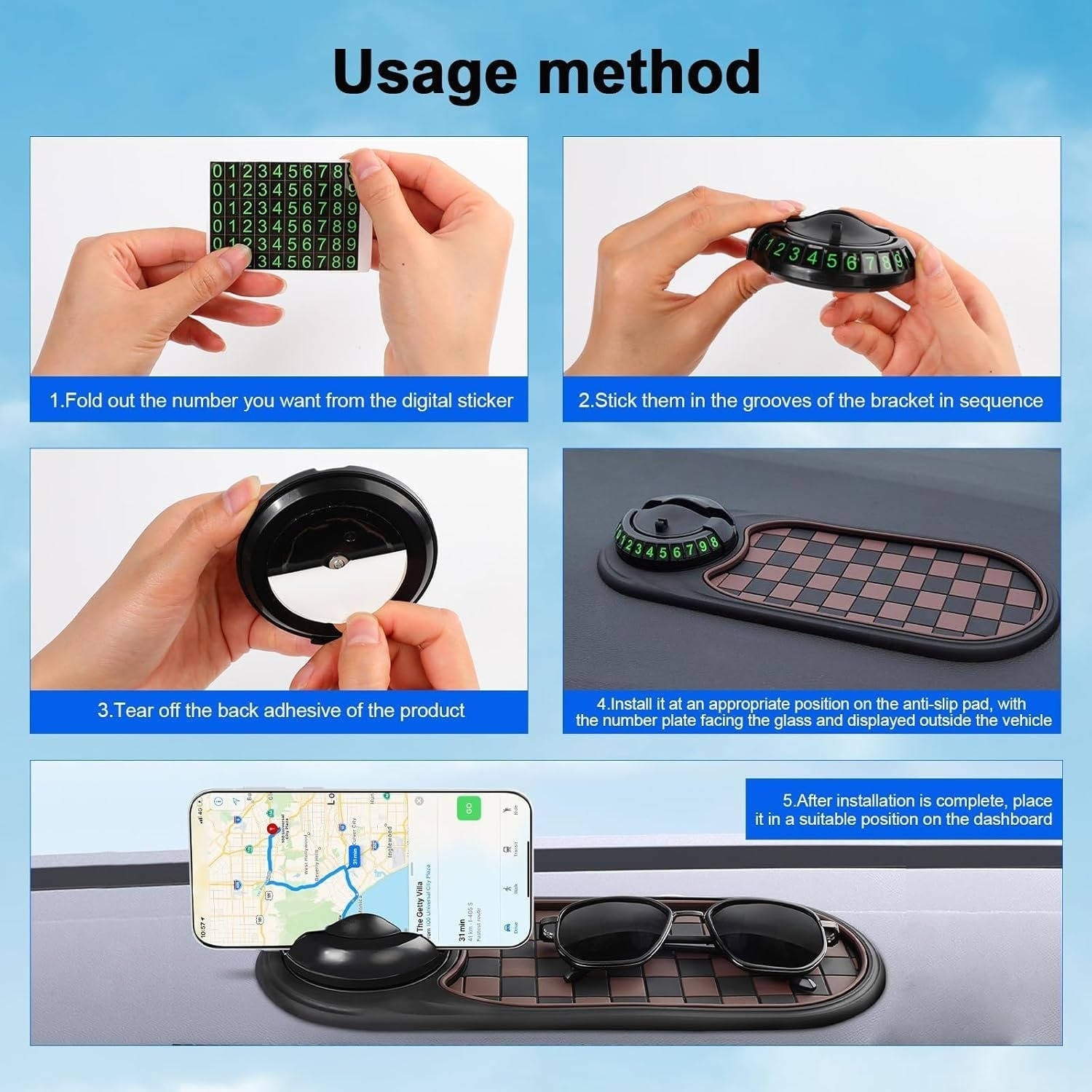 Versatile Dashboard Phone Mount for Safe Driving
