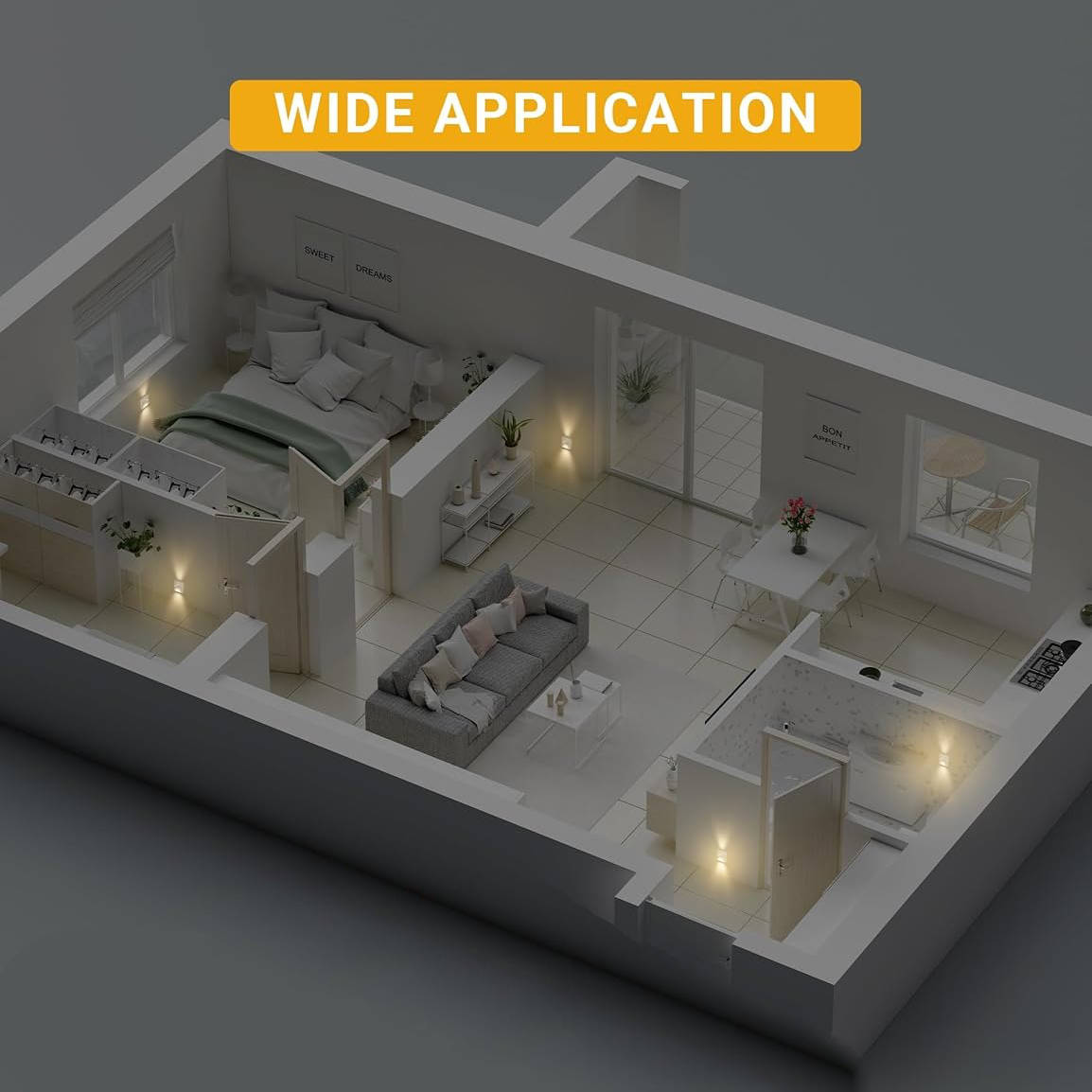 Smart Night Sensor Wall Light