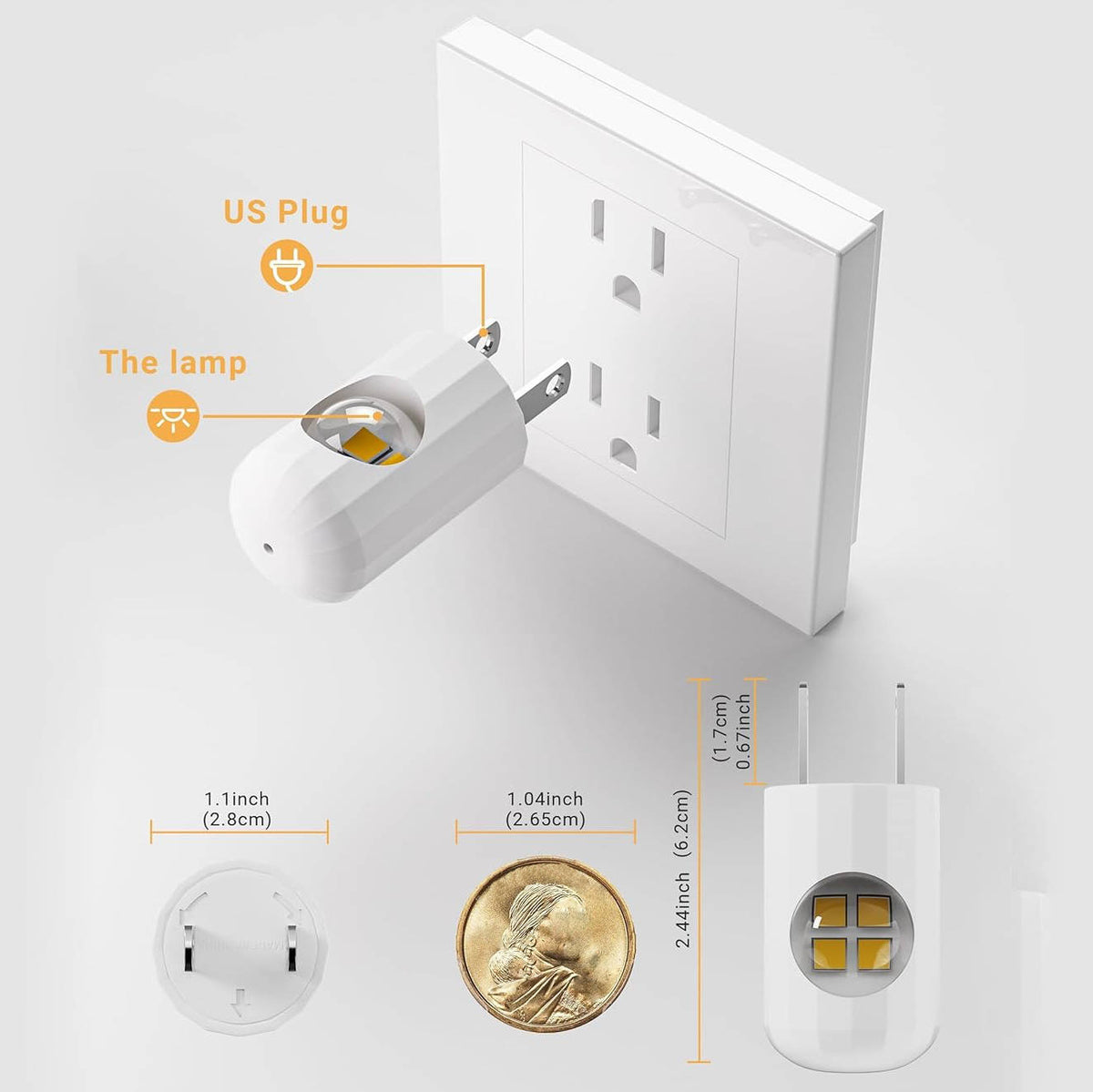 Smart Night Sensor Wall Light