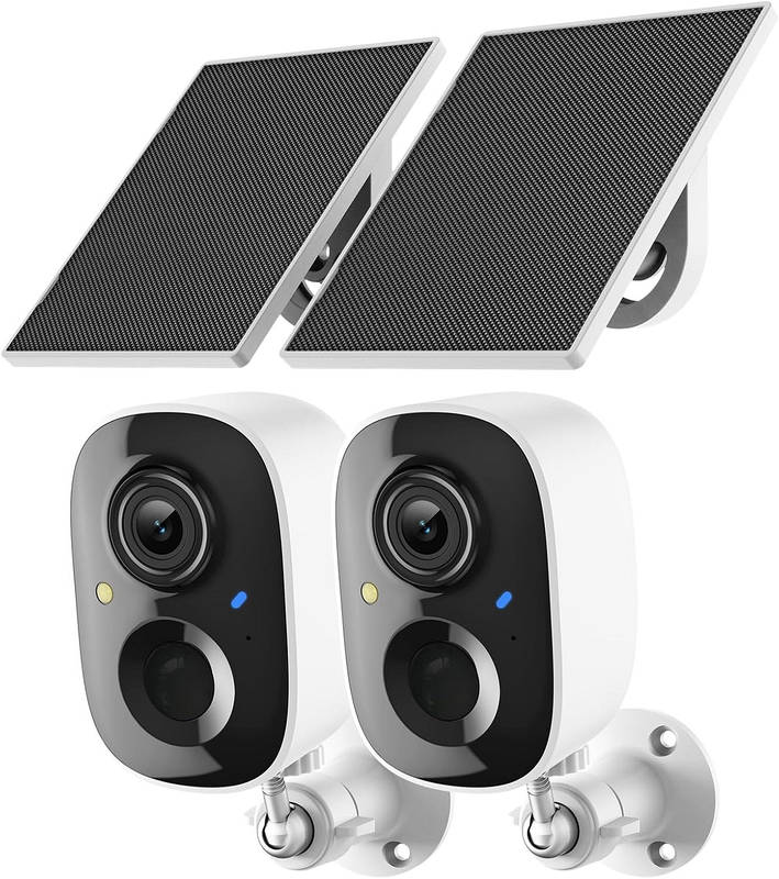 BrightGuard 2K Solar-Powered Outdoor Security Camera