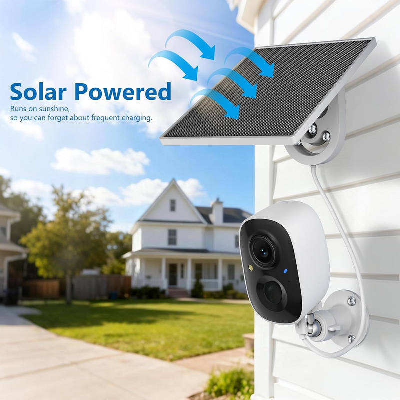 BrightGuard 2K Solar-Powered Outdoor Security Camera