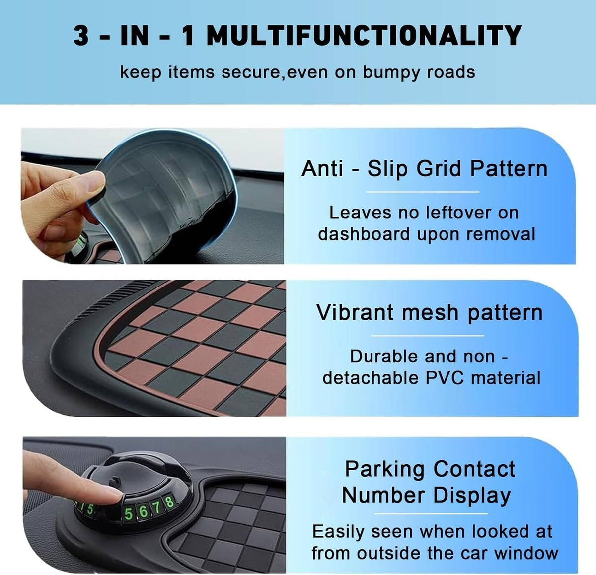 Versatile Dashboard Phone Mount for Safe Driving