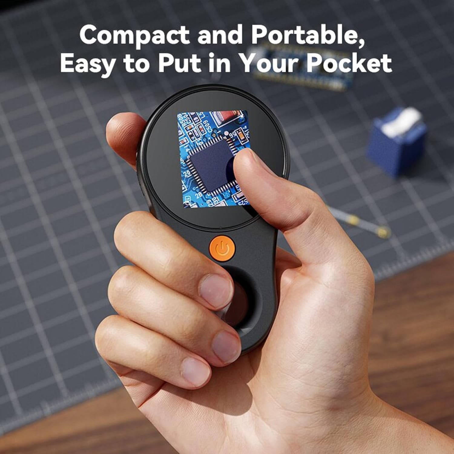 Compact Digital Magnifier for Coins & Jewelry - 500X Power