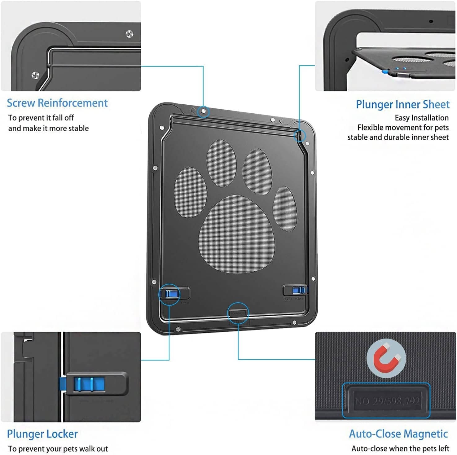 Smart Pet Access Screen for Dogs and Cats