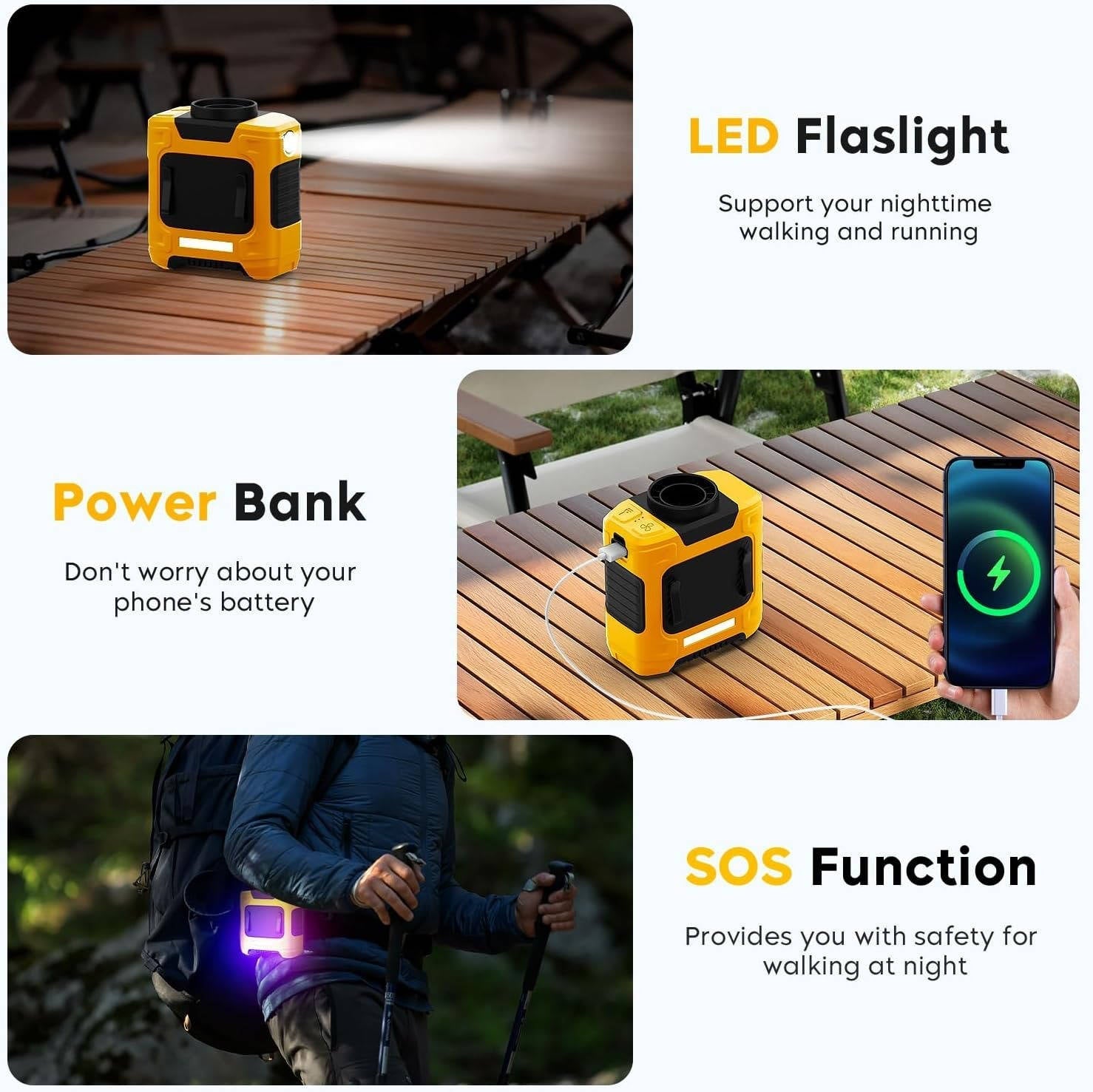 Compact Personal Cooling Device with Integrated Charging