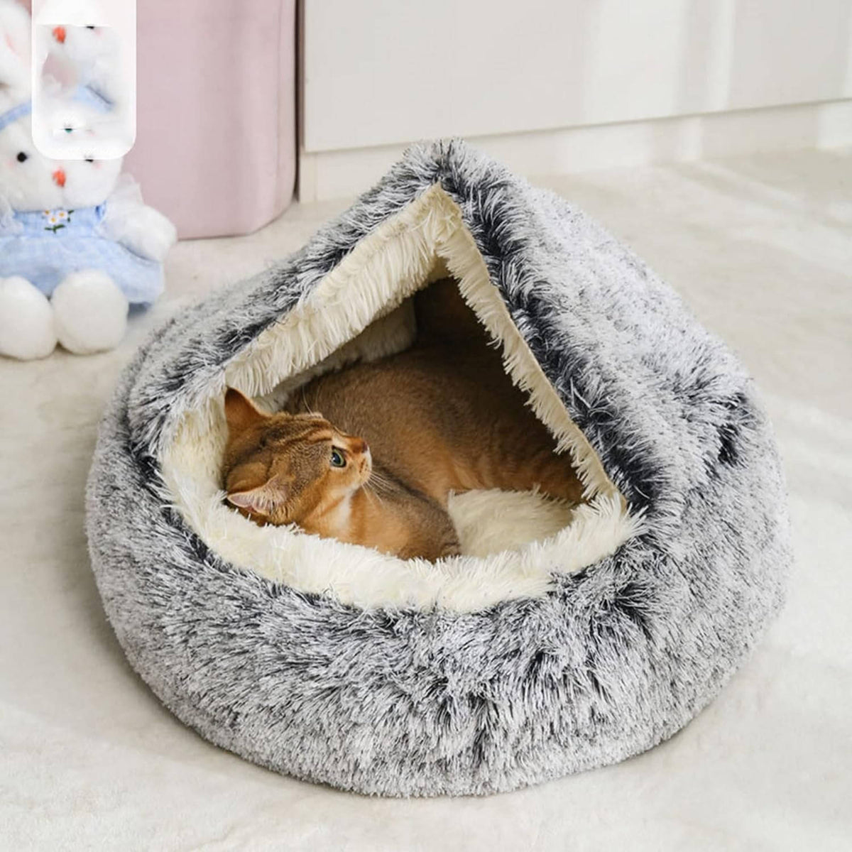 Cozy Nest Pet Bed for Dogs and Cats