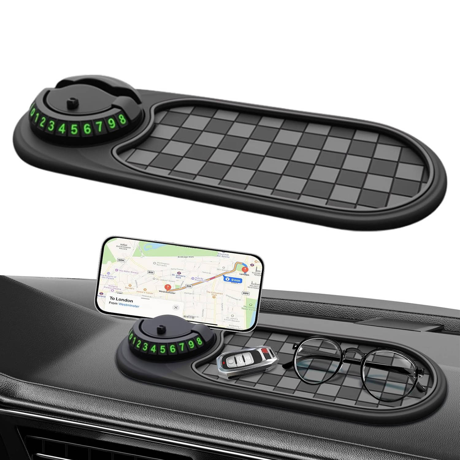 Versatile Dashboard Phone Mount for Safe Driving
