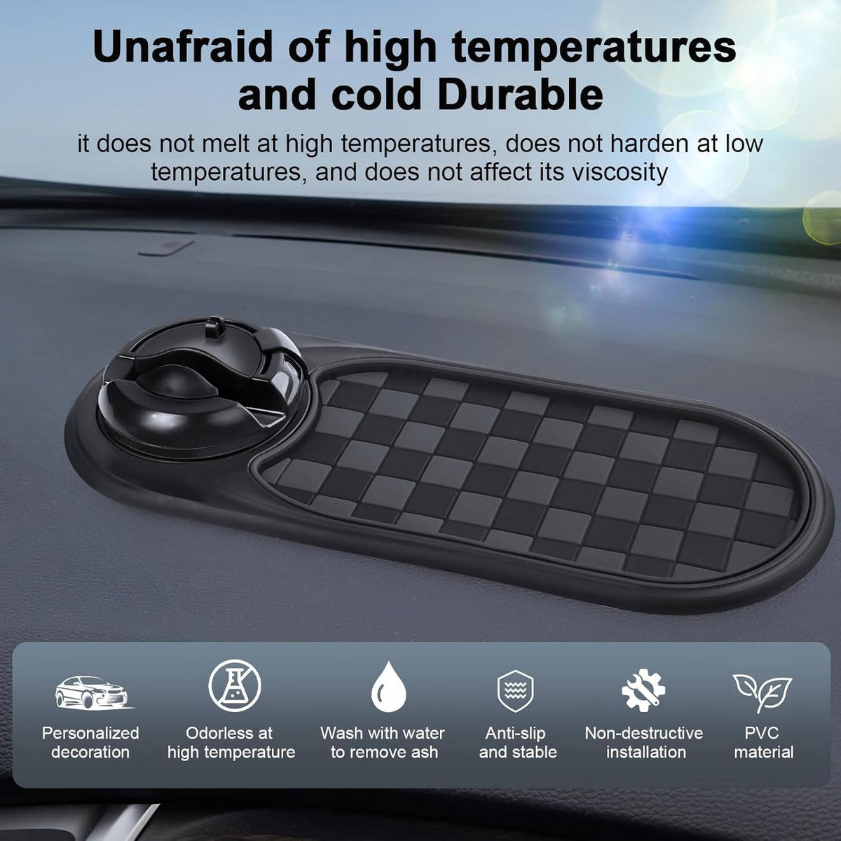 Versatile Dashboard Phone Mount for Safe Driving