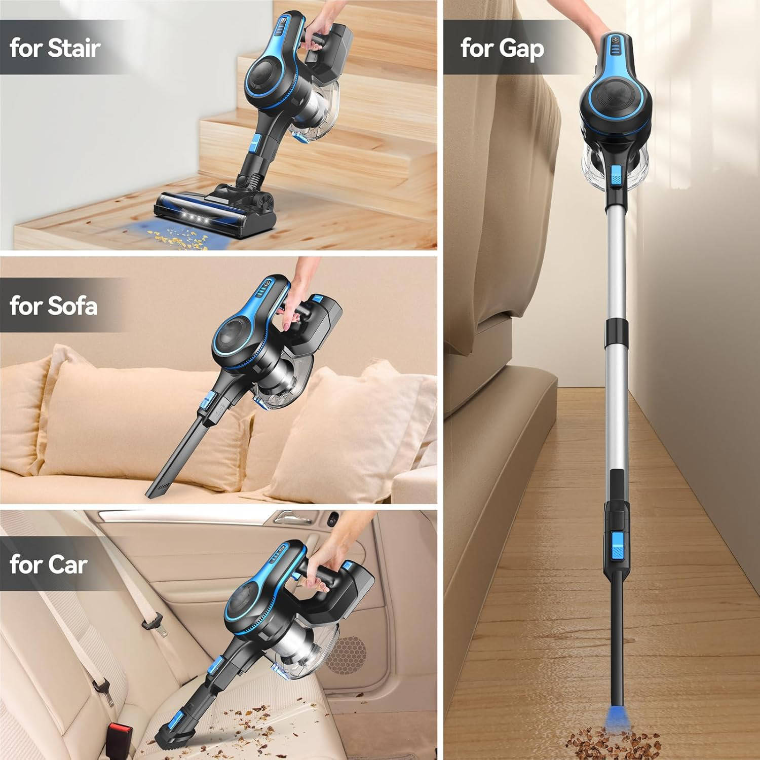 Wireless Home Cleaning Solution with Powerful Suction