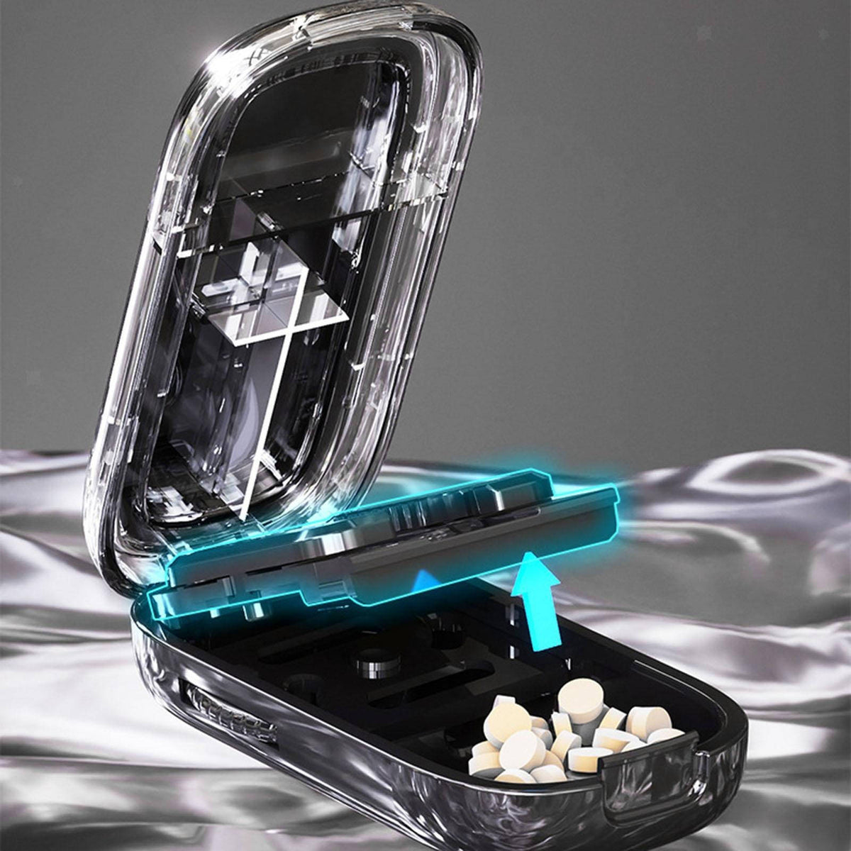 Smart Pill Splitter with Built-In Storage