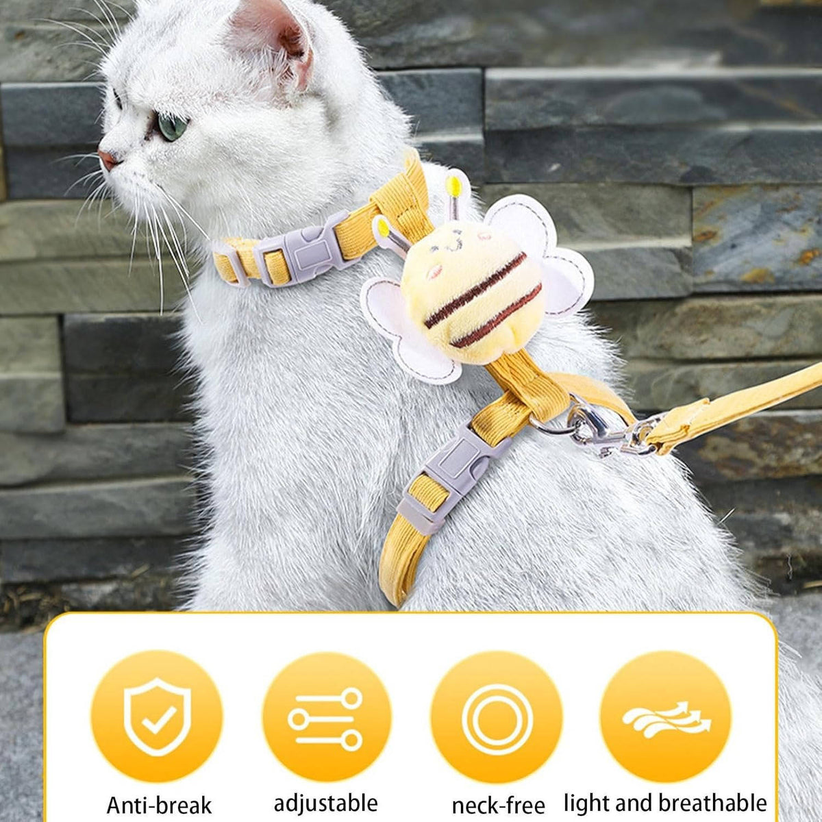 Adventurous Cat Vest and Leash Set