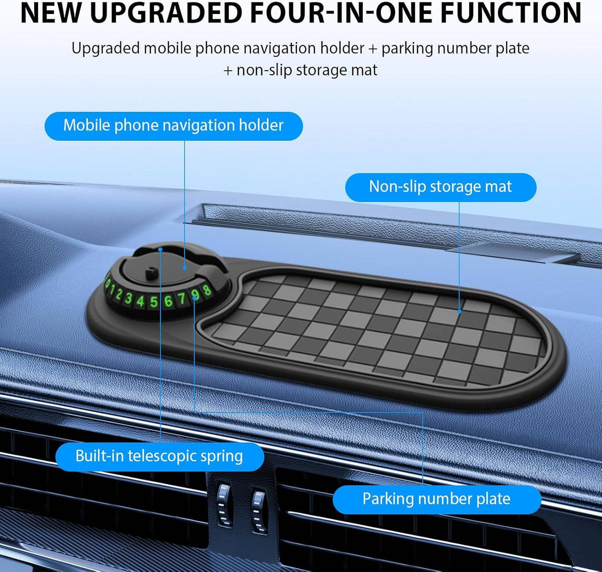 Versatile Dashboard Phone Mount for Safe Driving