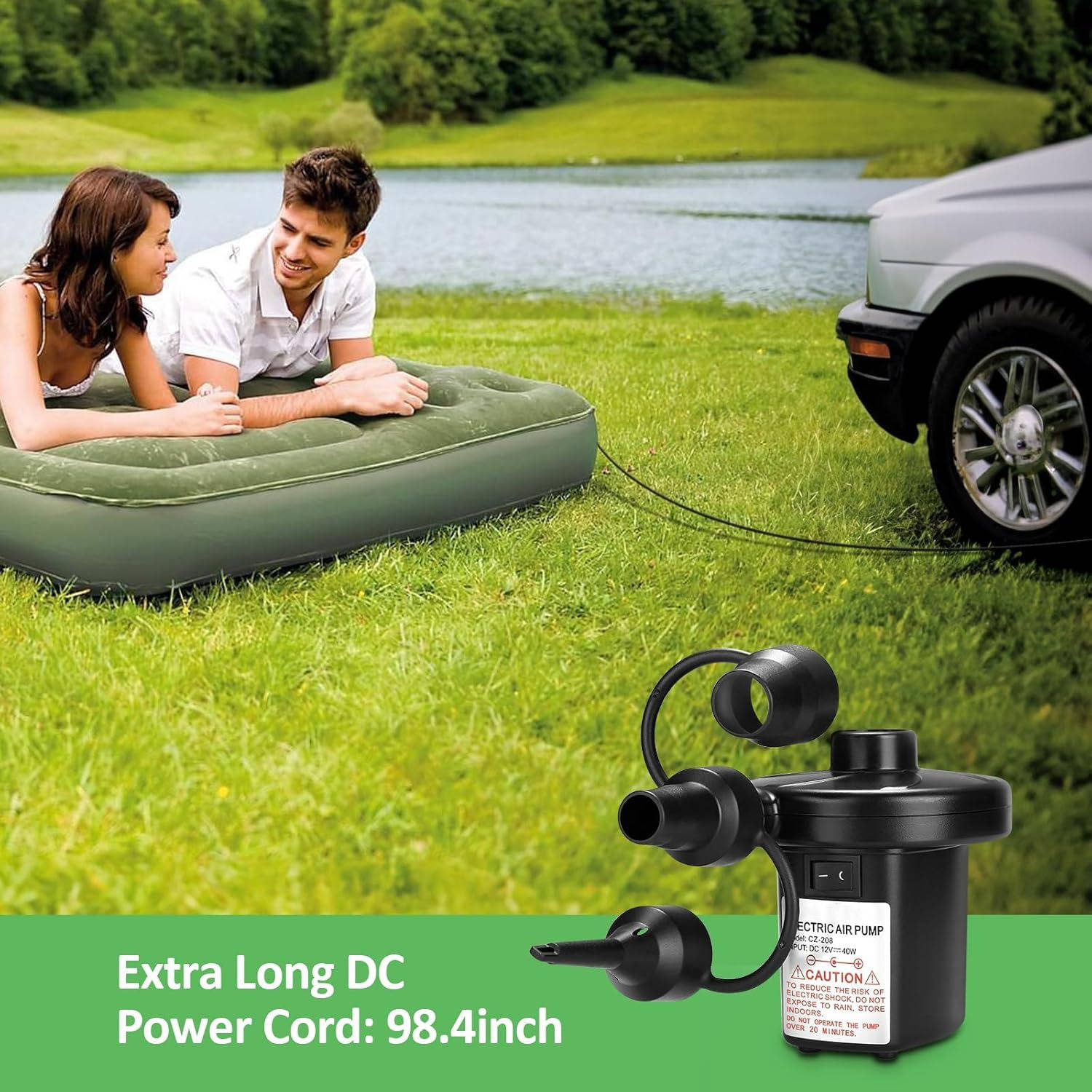 AquaBlow Electric Inflator & Deflator – 4500Pa Power for Quick Setup