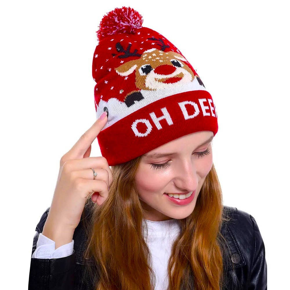 Festive Glow Beanie for Holiday Cheer