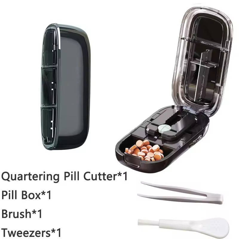 Smart Pill Splitter with Built-In Storage