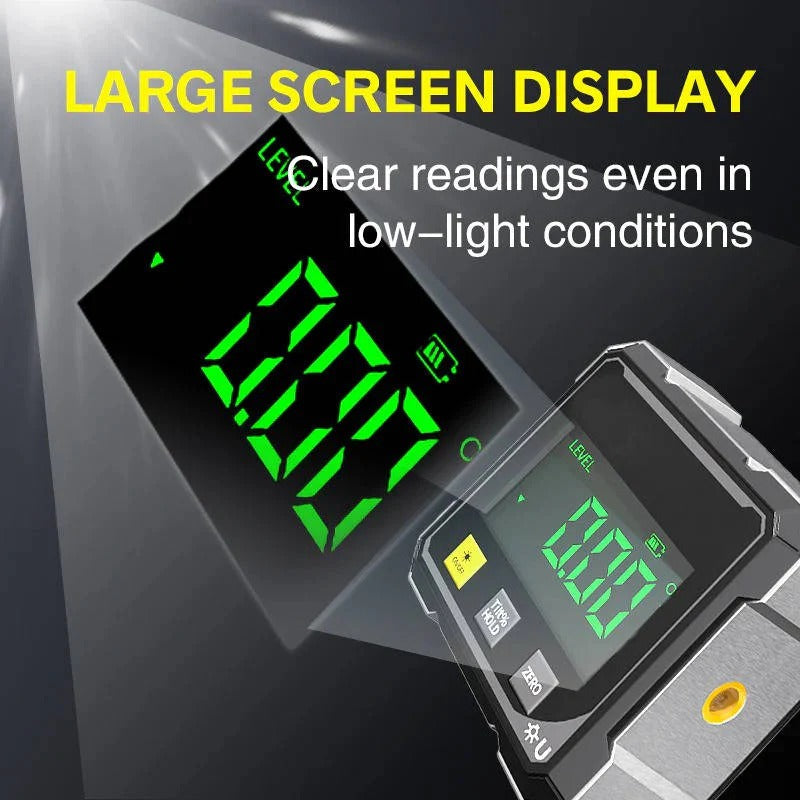 Precision Laser Angle Finder with Magnetic Grip