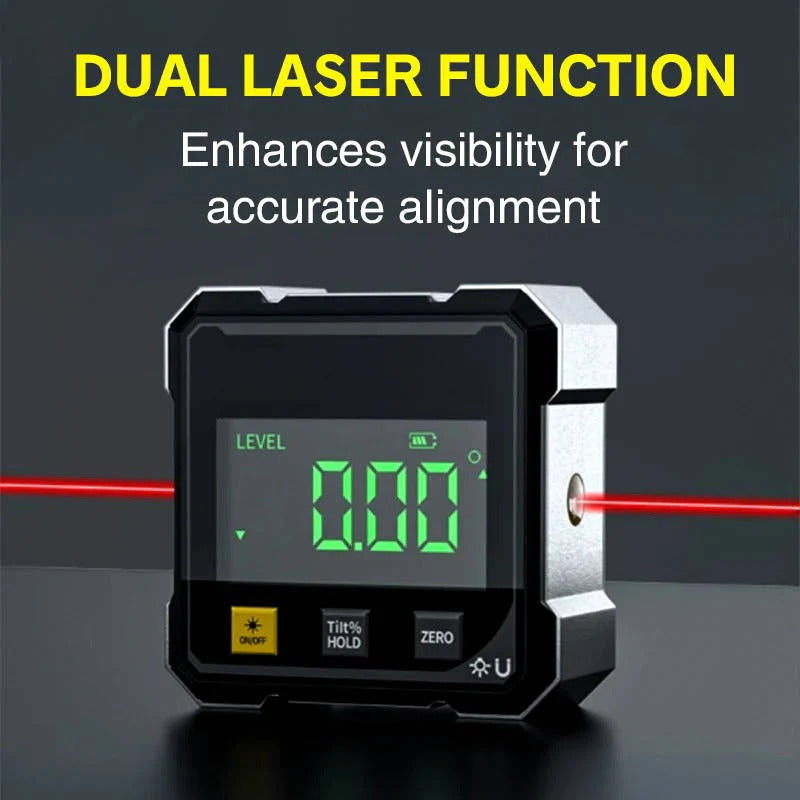 PrecisionPro Dual Laser Angle Finder – Magnetic Measurement Tool