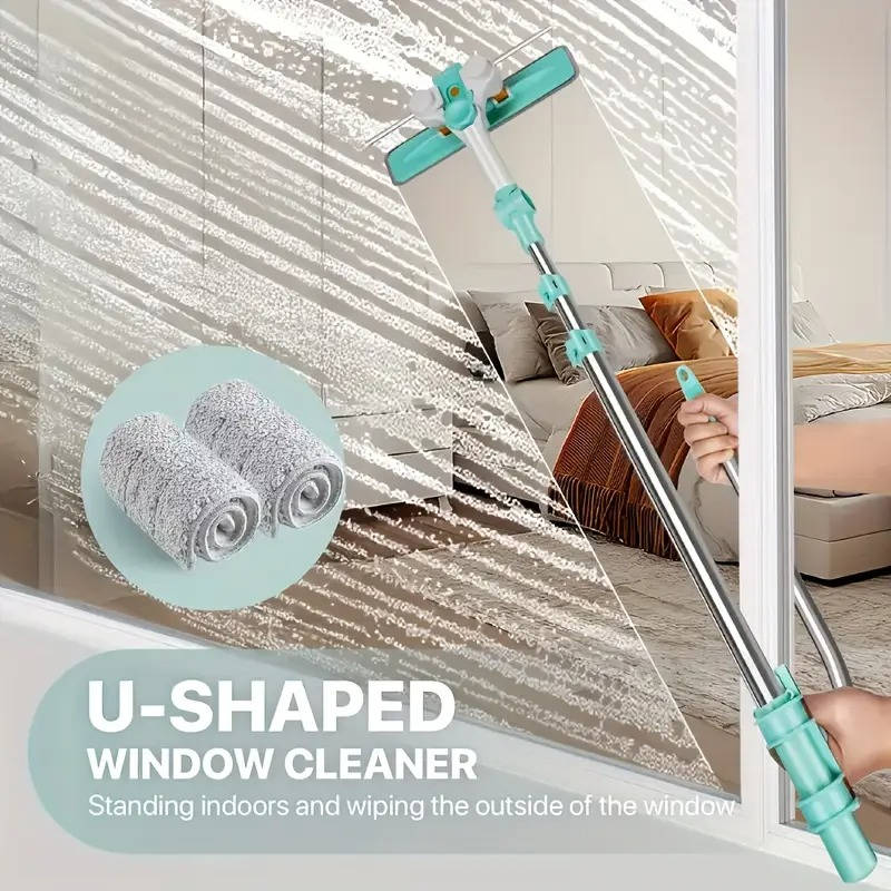 Extendable Window Cleaning Tool for High Reach Surfaces