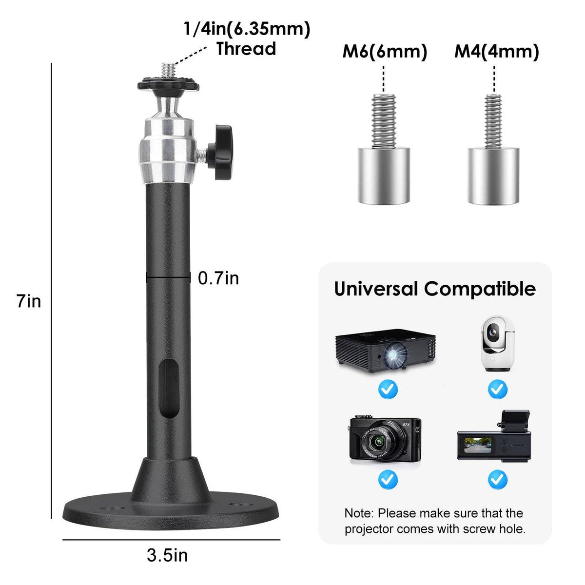 Versatile Projector Mounting Solution for Any Space