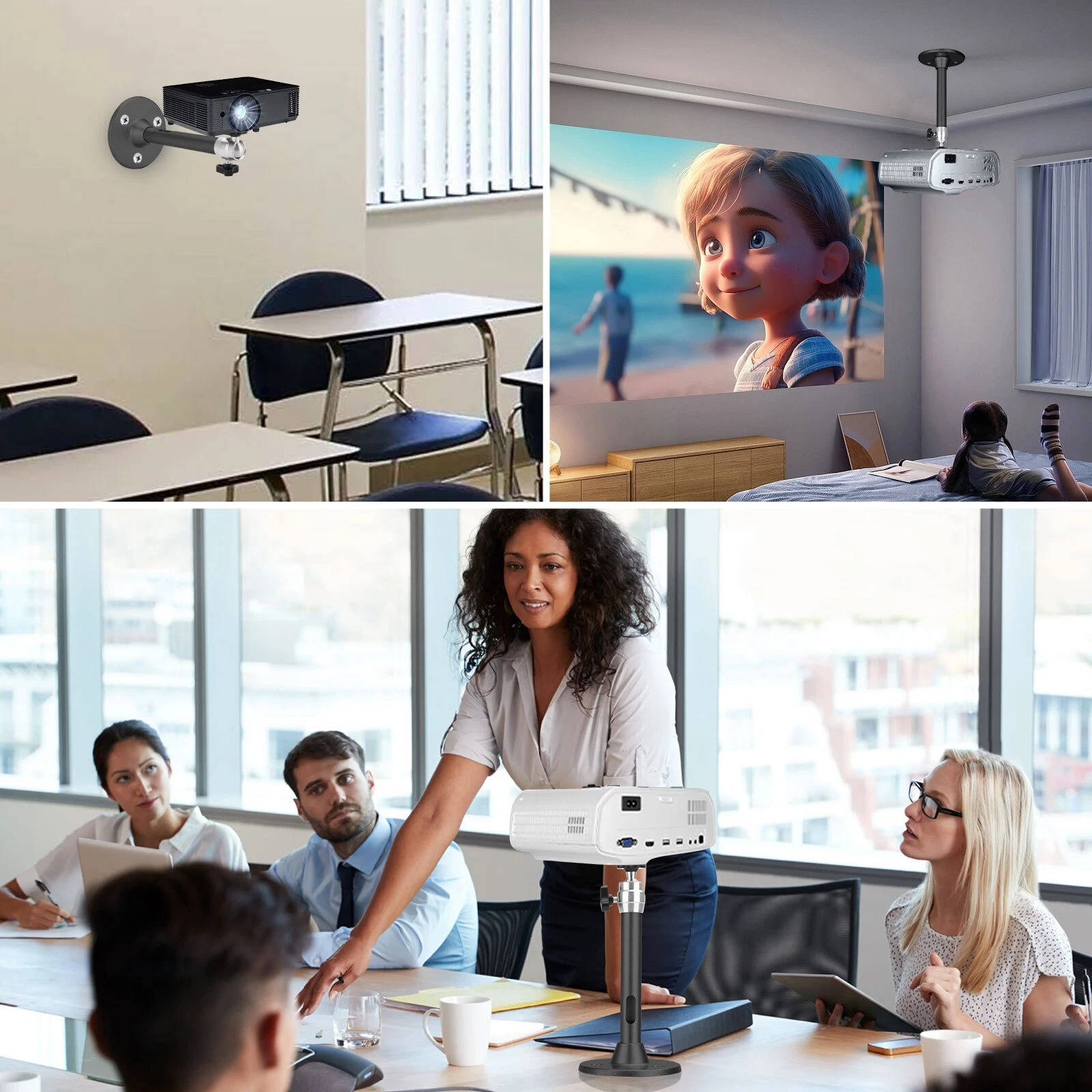 Versatile Projector Mounting Solution for Any Space