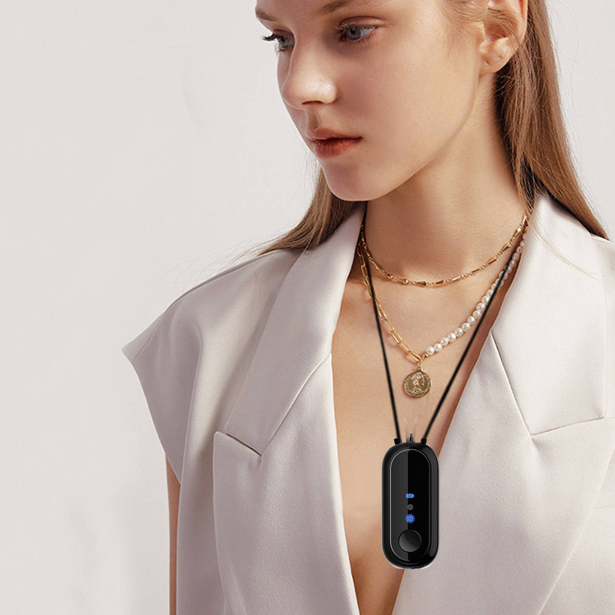 Neck-Mounted Air Freshener Device