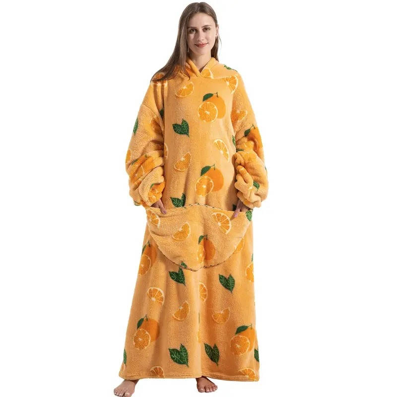 Cozy Oversized Fleece Hoodie Blanket