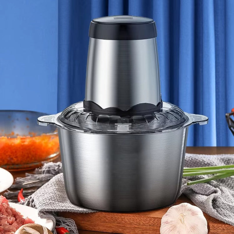 Ultimate Kitchen Food Processor with 300W Power and Stainless Bowl