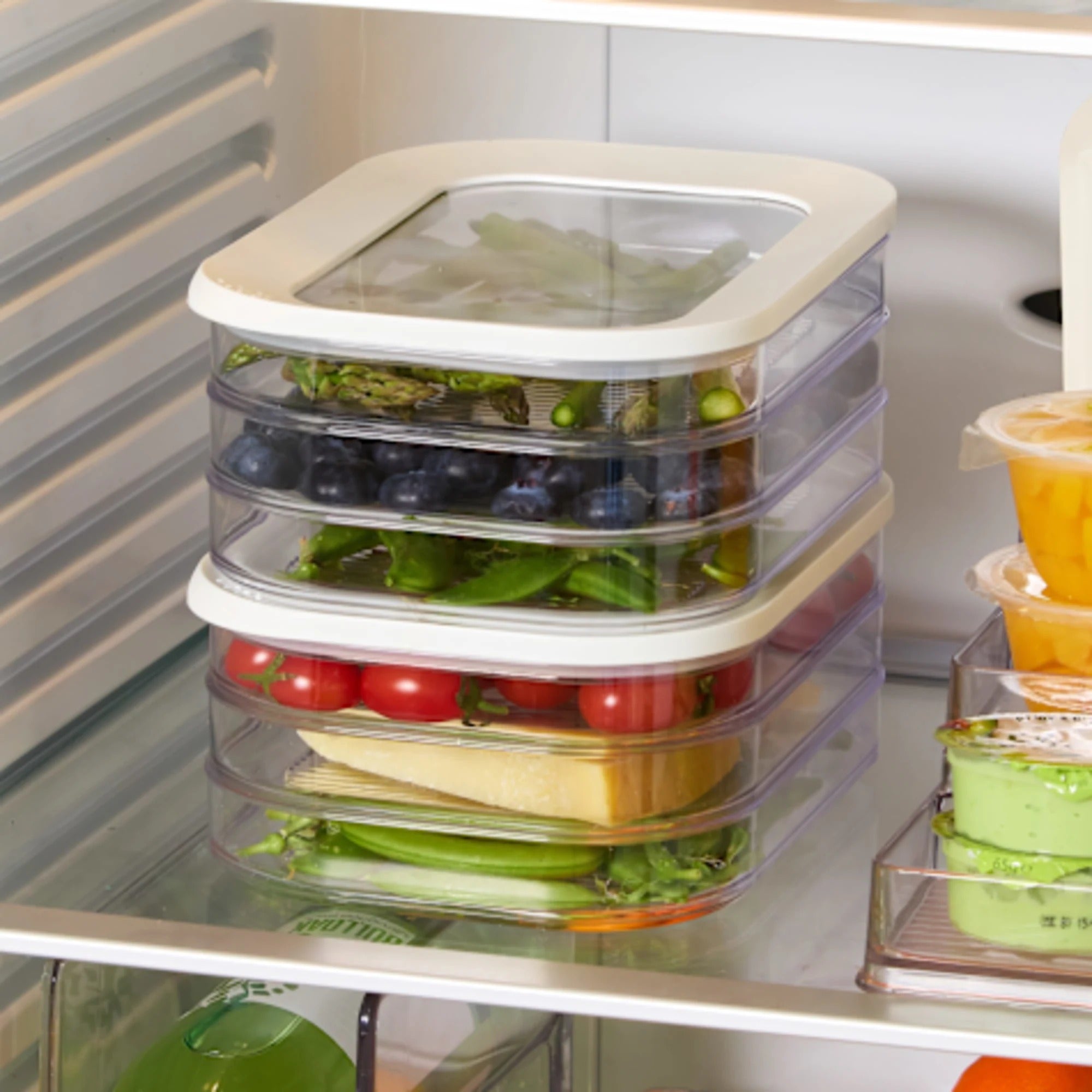 Clear Food Storage Box for Optimal Meat Freshness