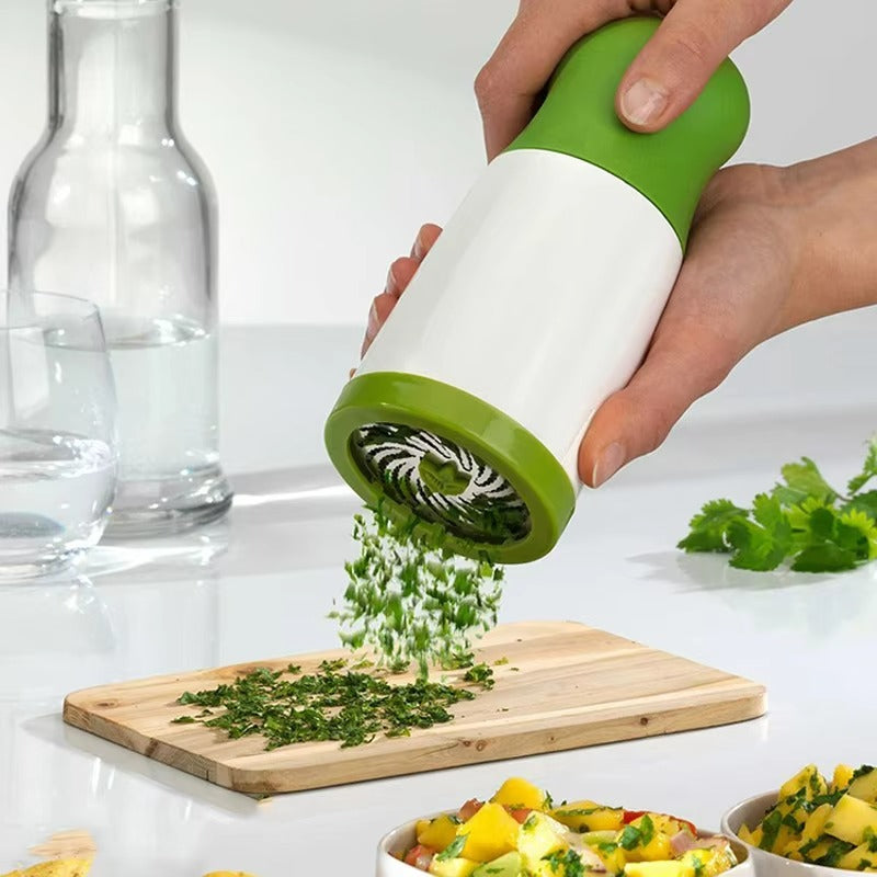 Versatile Manual Herb Chopper with Stainless Steel Blades
