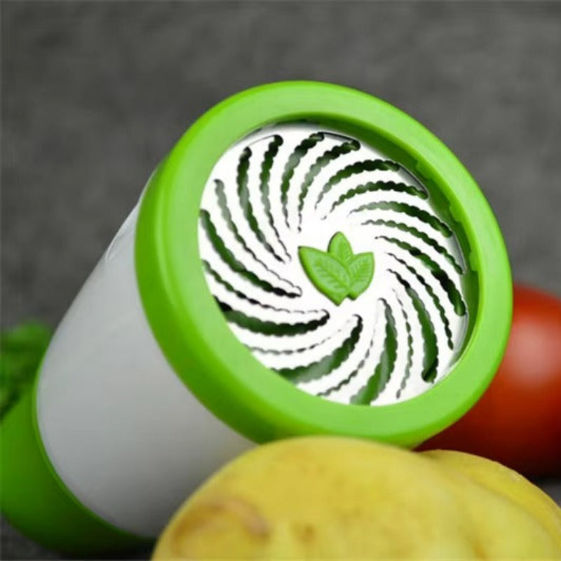 Versatile Manual Herb Chopper with Stainless Steel Blades