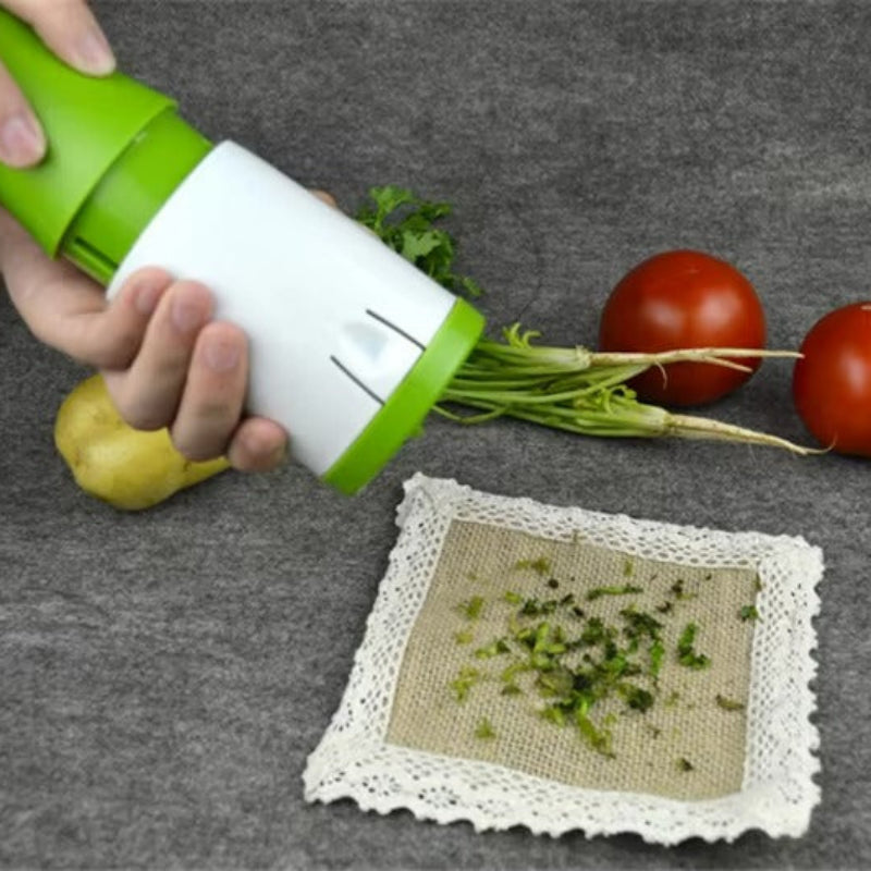 Versatile Manual Herb Chopper with Stainless Steel Blades