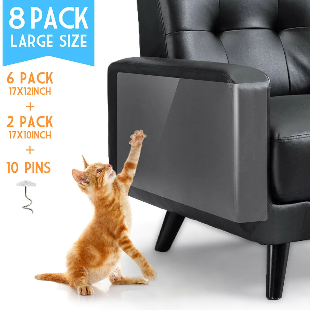 8-Pack Cat Scratch Shield Protectors for Furniture
