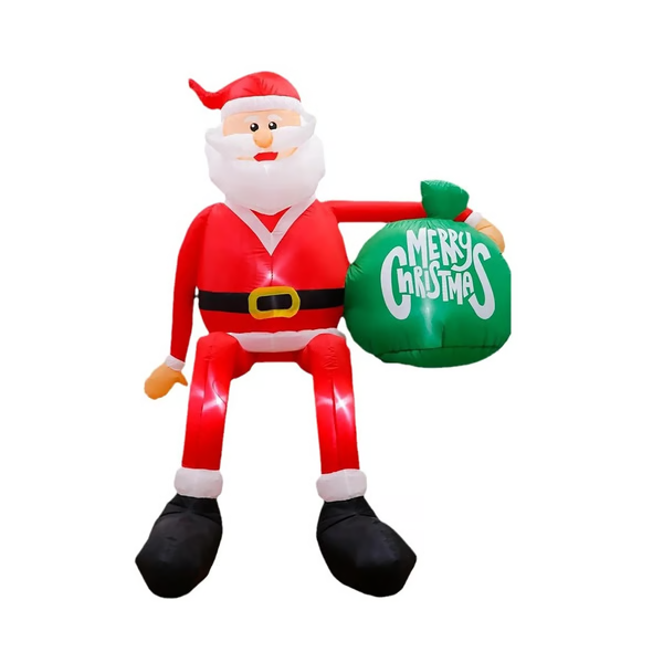 Enormous 8FT LED Santa Climber – Stunning Outdoor Holiday Decor