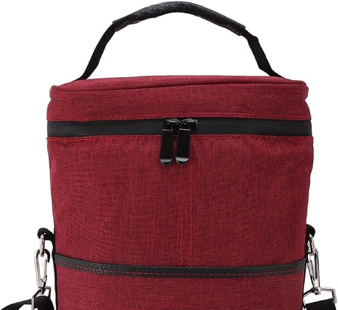 Adjustable Strap Insulated Wine Cooler Bag for Two Bottles – Buy One, Get One Free