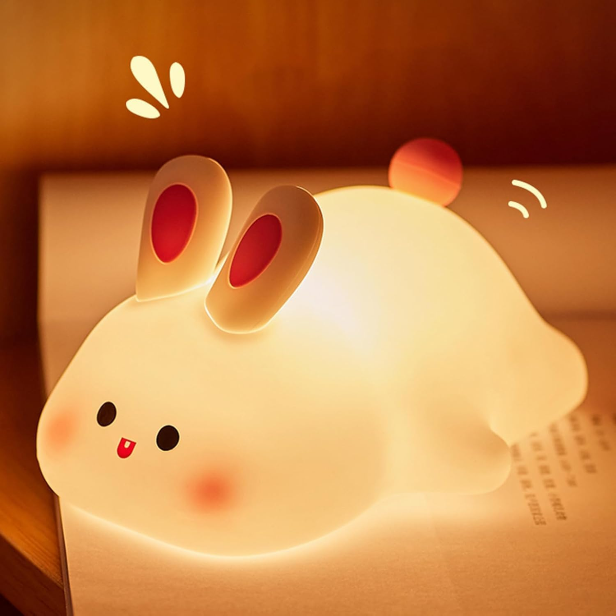 Bunny Glow Night Lantern – Rechargeable Silicone Lamp for Kids