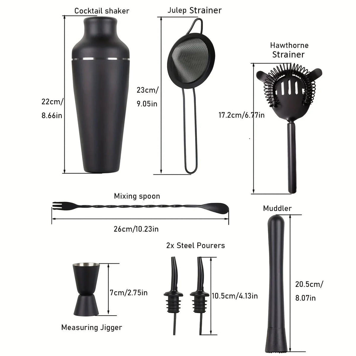 Ultimate Stainless Steel Mixology Kit for Home Bartenders