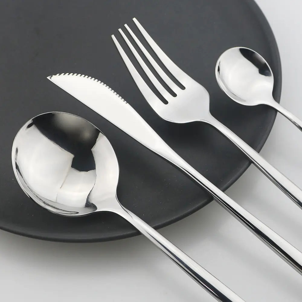 Stainless Steel Cutlery Set of 24 Pieces