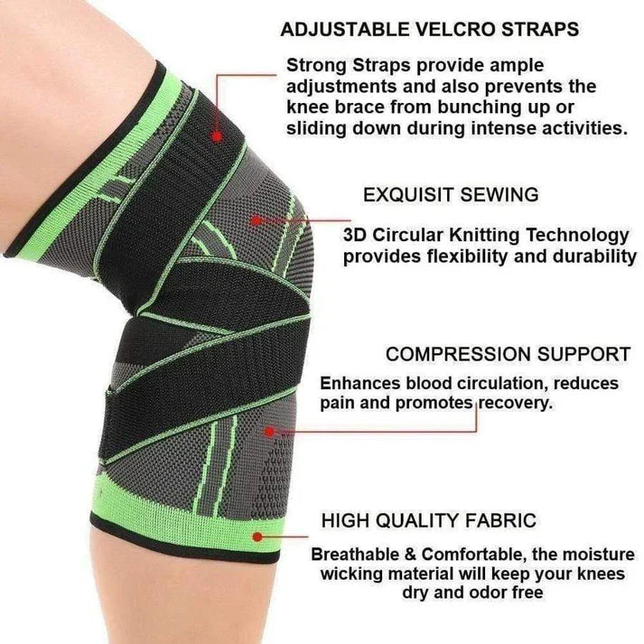 Ultimate Knee Support Sleeve with Adjustable Stability Straps