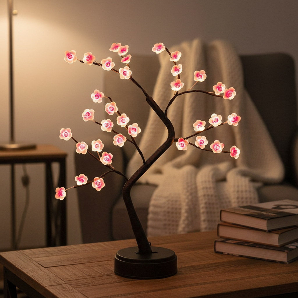 LED Flower Tree Decoration – Artificial Bloom